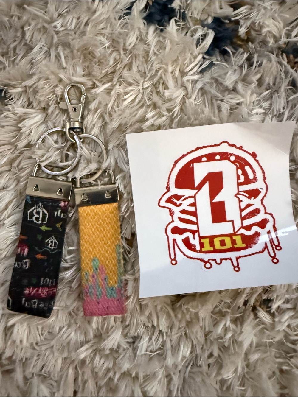 Baseball Lifestyle 101 BL101 Keychain and one sticker